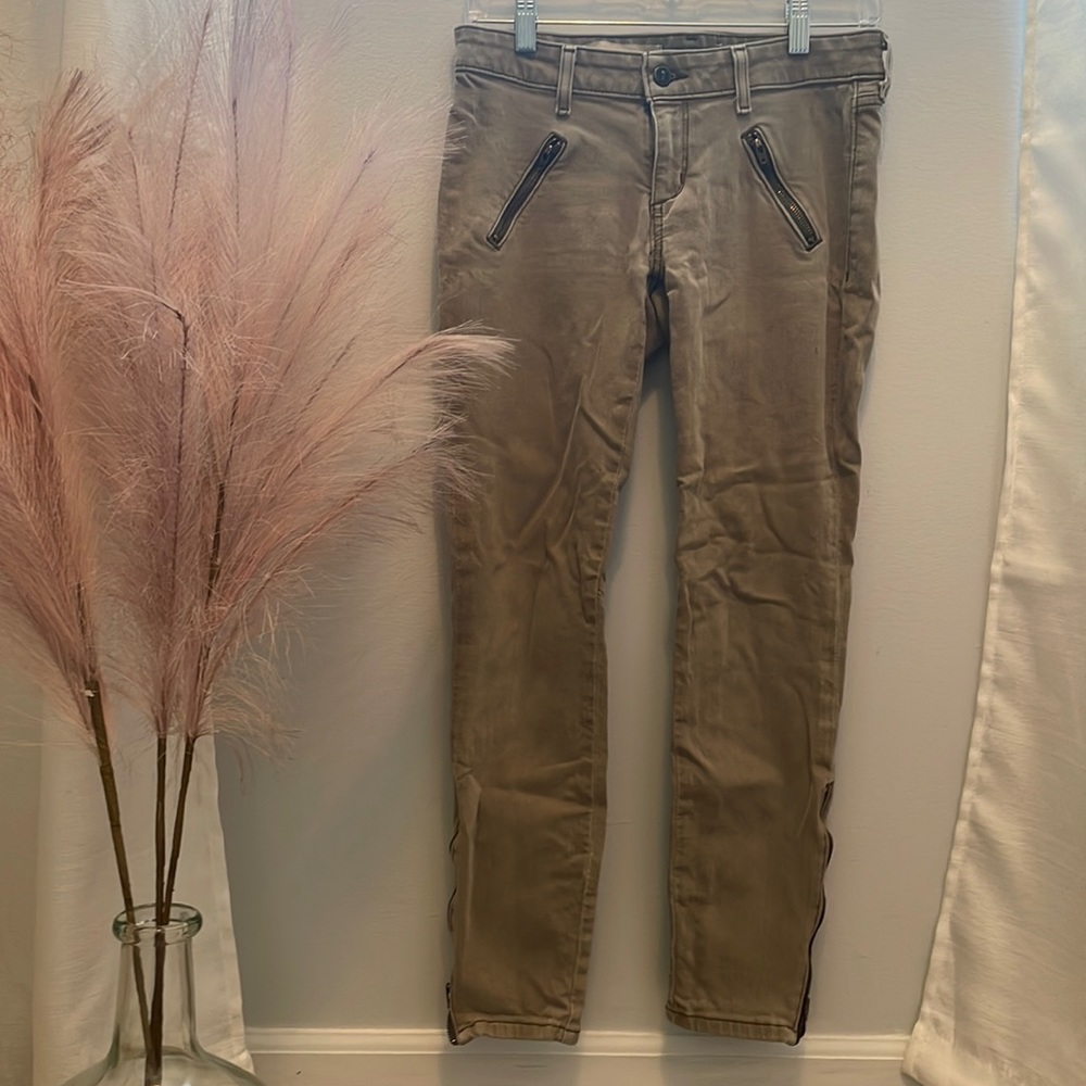 Anthroplogie Khaki Denim